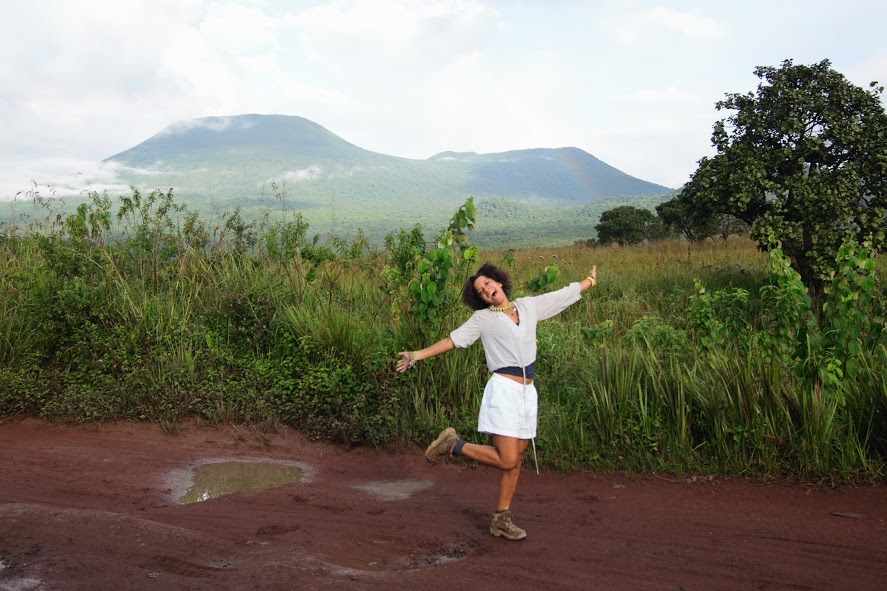 The road conditions on the way to the gorilla trek in the DRC