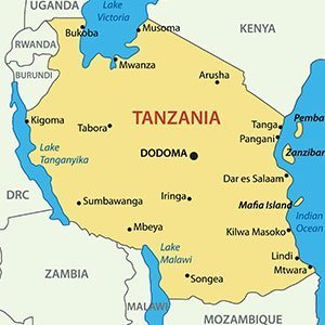 map of tanzania